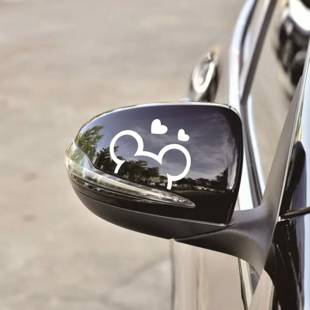 1 Pair of Fun Cartoon Mouse Car Stickers - Perfect for Decorating Your Vehicle!